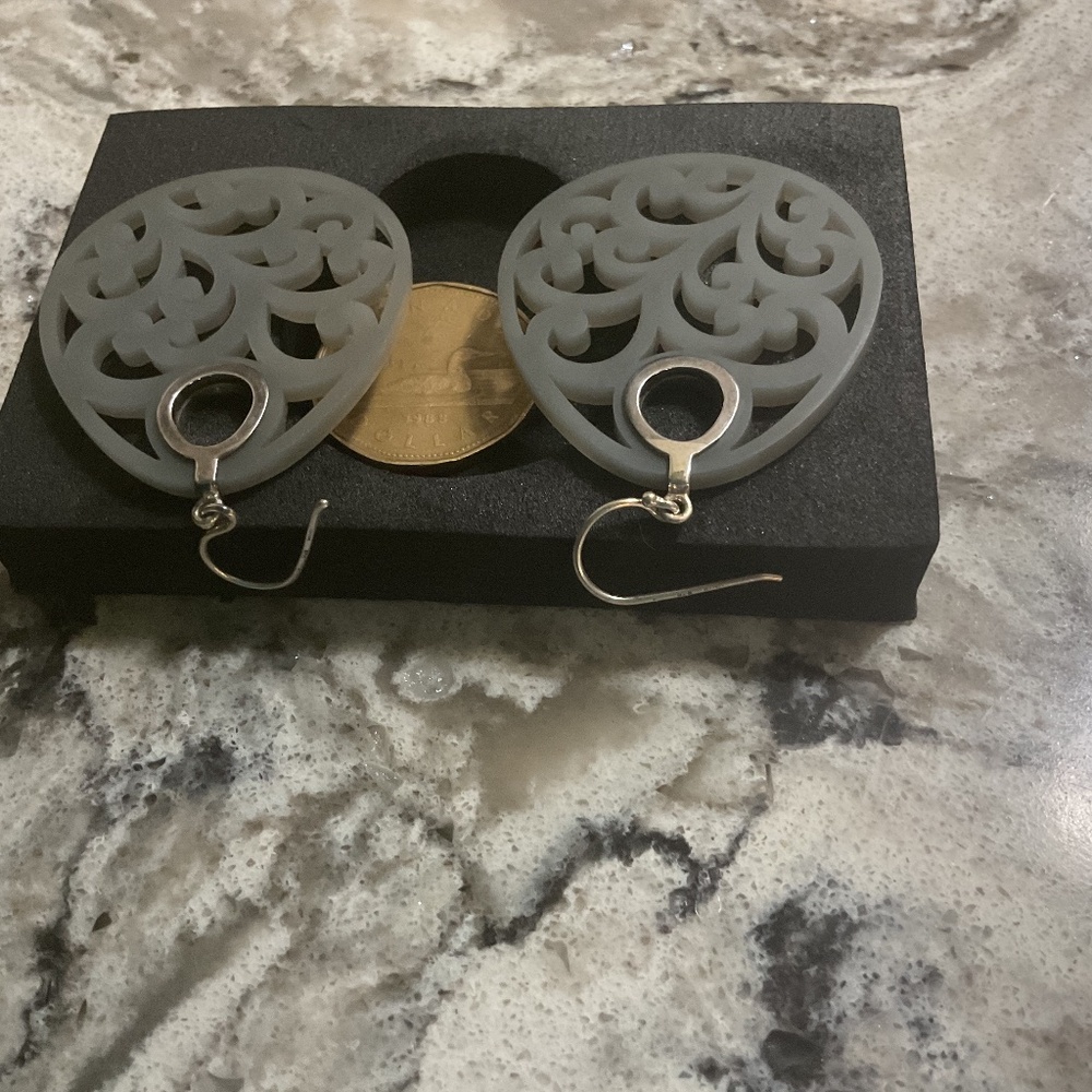 Silver earrings